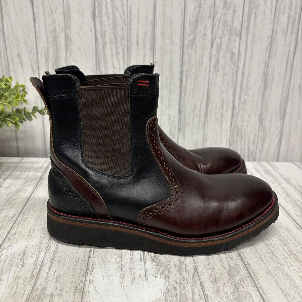 Size 38 Genderfree Nik Kacy The Brogue Chelsea Boots EUC - Picture 2 of 10